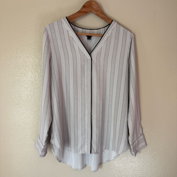 Ann Taylor Tops - ❇️Ann Taylor Black and White Striped Blouse 2 for $22❇️